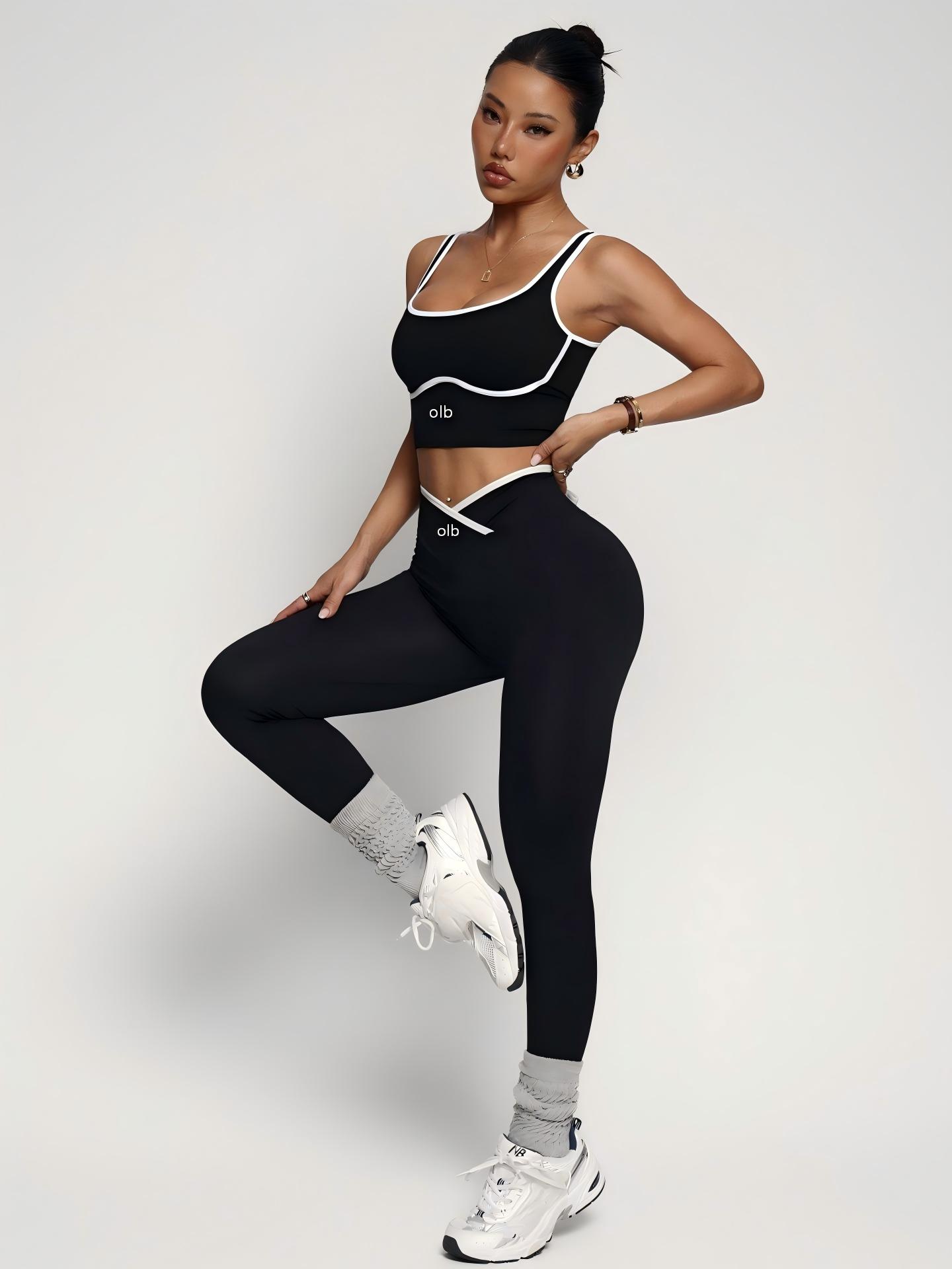 Sports Bra Racerback - طقم رياضي جديد من قطعتين: حمالة