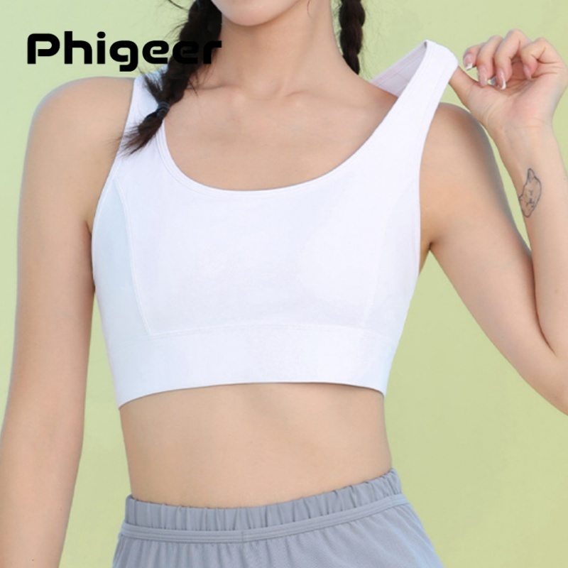 Sports Bra Racerback - PHIGEER حمالات صدر رياضية عالية التأثير