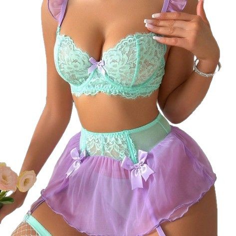 طقم لانجري نسائي مثير من الدان - مراجعة Lace Bralette Set وسعره