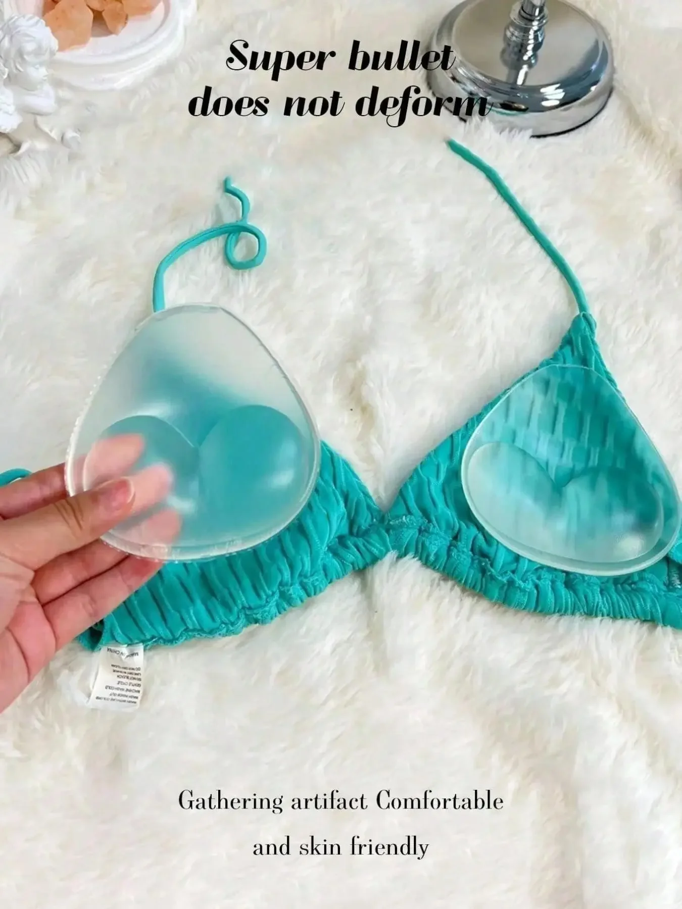 زوج واحد من حشوات الصدر السيلي - مراجعة Push Up Bra Silicone وسعره