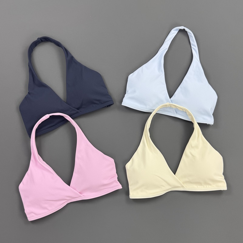 بلوزة رياضية نسائية برقبة هالت - مراجعة Sports Bra Racerback وسعره
